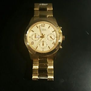 Gold Guess watch